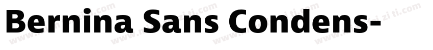 Bernina Sans Condens字体转换